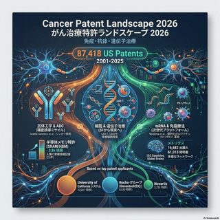 2026年版 がん治療特許ランドスケープ の表紙